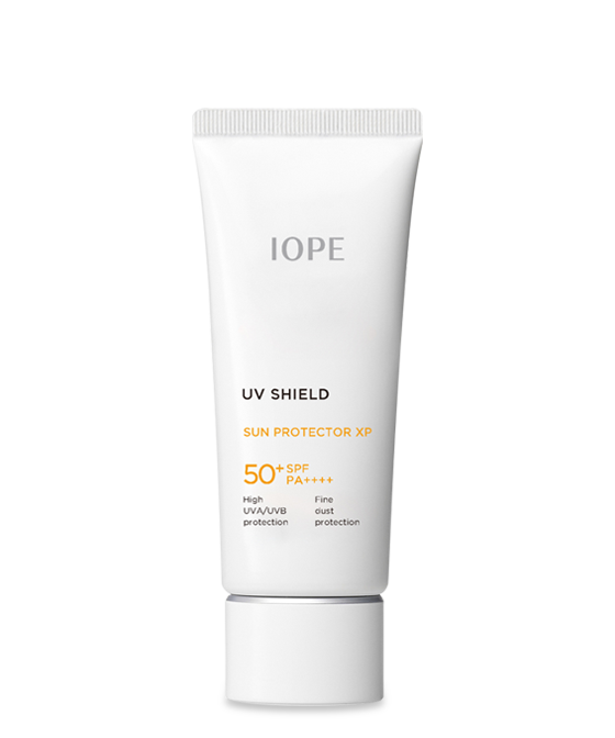 IOPE SKINCARE UV SHIELD SUN PROTECTOR XP SPF 50+ PA++++ - fine dust skin protection sun cream, feather sun cream